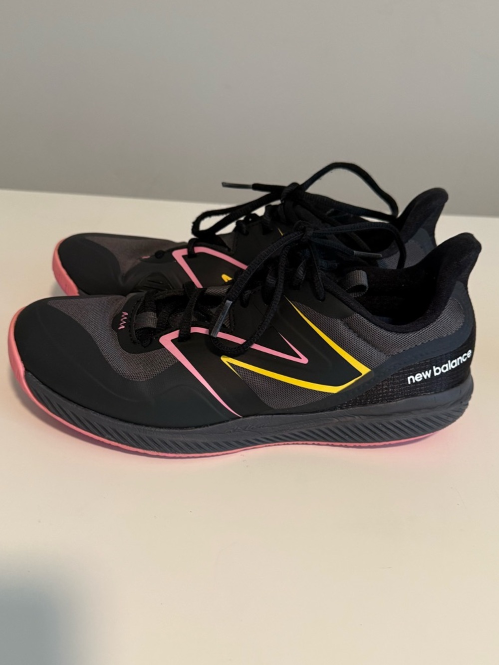 Black and Pink Athletic Sneakers - Picture 2 of 7